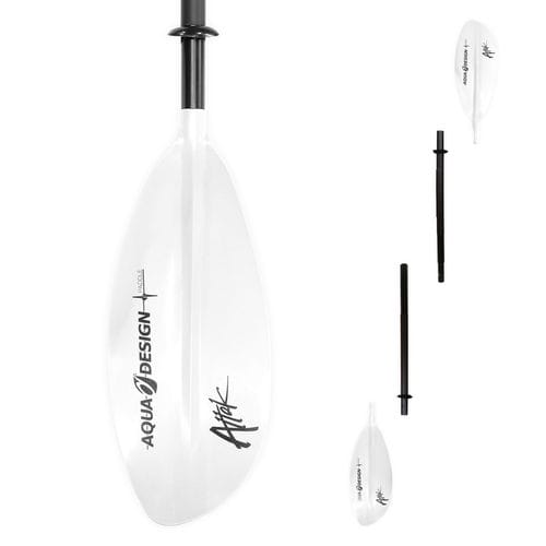 Pala para kayak - ATTAK 4 - AQUADESIGN - de recreo / asimétrica / doble