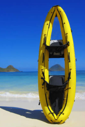 Kayak transparente - HANAUMA - Clear Blue Hawaii - sit-on-top / hinchable / de recreo