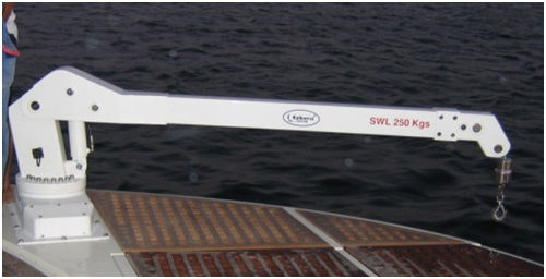 Grúa para buque - Basic - Ezberci Marine - telescópica / de mástil