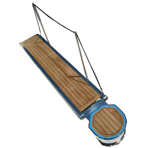 Pasarela para barco - EZB-1115-30 - Ezberci Marine - pivotante / hidráulica / de acero inoxidable