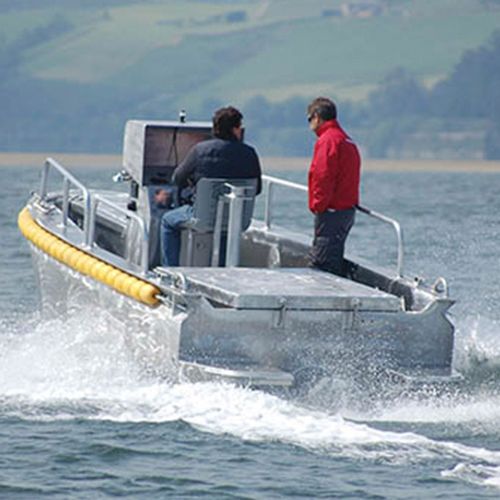 Barco profesional barco auxiliar de pesca - PANGA - MOGGARO ALUMINIUM YACHTS - intraborda / diésel