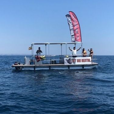 Barco pontón fueraborda - M800 - MOGGARO ALUMINIUM YACHTS - de esquí acuático / de deporte / de aluminio