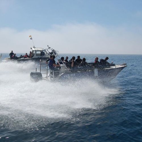 Barco profesional embarcación de apoyo al buceo - M650 - MOGGARO ALUMINIUM YACHTS - fueraborda / de aluminio