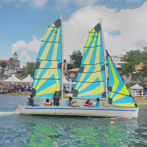Vela mayor - 2252 - NENUPHAR - para vela ligera / corte triradiale