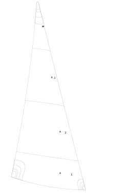 Foque - 2017 - NENUPHAR - para velero de regata / Hobie Cat 14