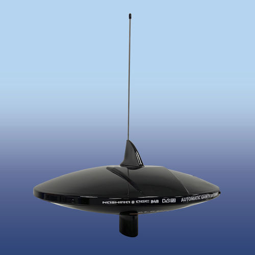 Antena TV - Nashira AGC DAB 20 Black - Glomex - FM / DAB / para barco