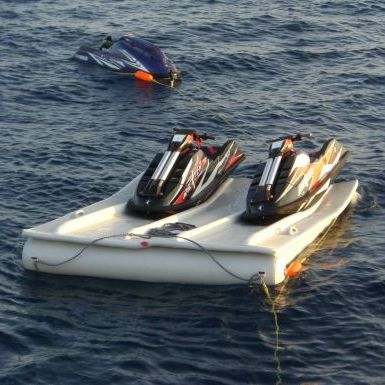 Pantalán flotante - Wing & Henshaw inflatable Solutions - para amarre en seco de motos acuáticas / para puerto deportivo / de plástico