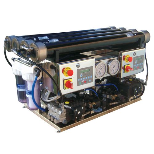 Desalinizador para barco - SC DOUBLE  - HP High Pressure S.R.L. - de ósmosis inversa / 380 V / 110V