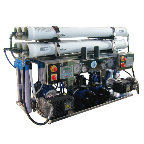 Desalinizador para barco - SCDOUBLE  - HP High Pressure S.R.L. - de ósmosis inversa / 380 V / 110V