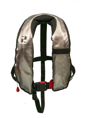 Chaleco salvavidas inflable automático - SeaLion Alu FR ISO - Hansen Protection AS - 150 N / unisex / con arnés de seguridad
