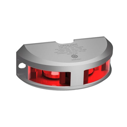 Luz de navegación para yate - 300-116G2 - Lopolight - LED / roja / horizontal