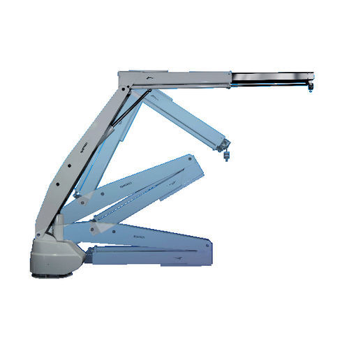 Pescante para barco de salvamento - 3077 - Opacmare - hidráulico / plegable / de acero inoxidable