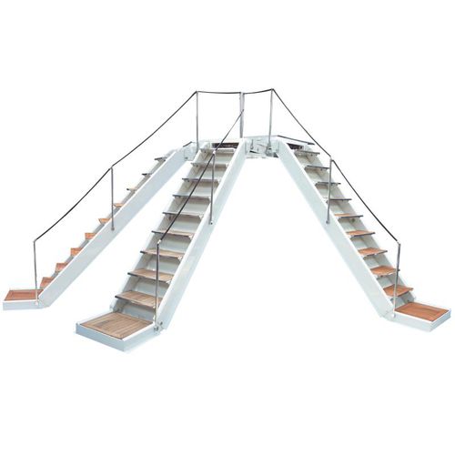 Escalera para yate - 3600 Series - Opacmare - lateral / de acceso a bordo / de acero inoxidable