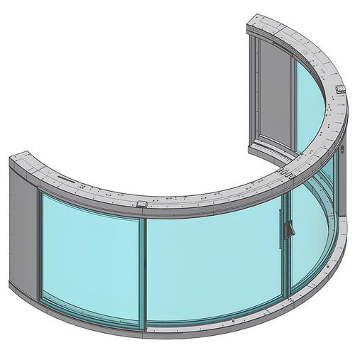Ventanal para yate - 2121.03 - Opacmare - automático / de popa / de corredera