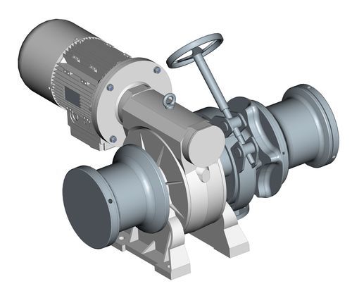 Molinete hidráulico - CW-20 - Italwinch - de tornillo sin fin / eléctrico / para barco