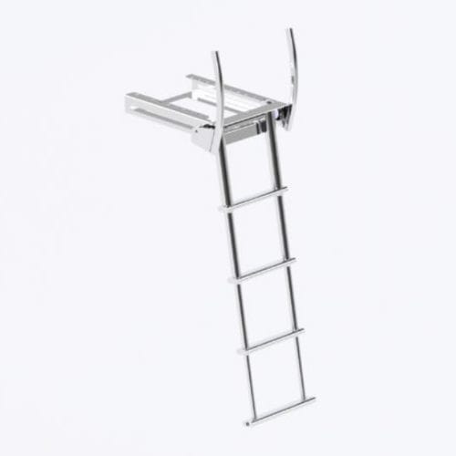 Escalera para barco - 2201 SERIE - Nautinox - para yate / abatible / telescópica