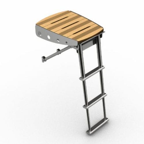 Plataforma de baño - 2622 SERIES - Nautinox - fija / para barco / de acero inoxidable