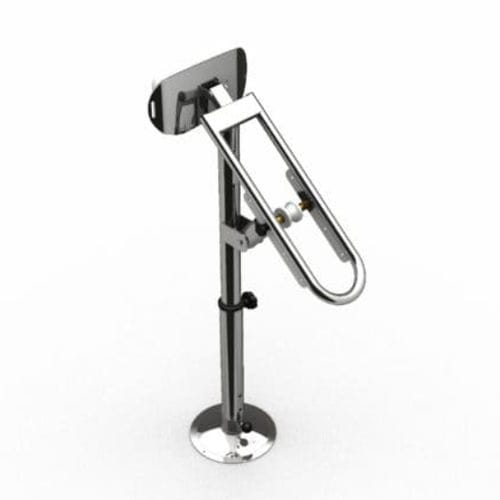 Pie para asiento piloto para barco de pesca - 2222 - Nautinox - ajustable / de acero inoxidable