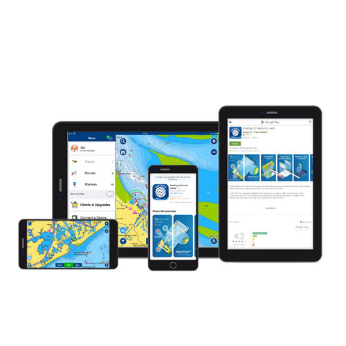 Carta náutica digital - Navionics - para iPad / para dispositivo móvil