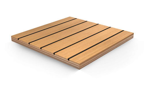 Panel para revestimiento de cubierta - Nord Compensati - de teca / de