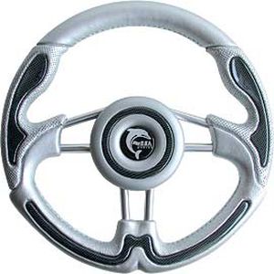 Volante para barco de motor barnizado con poliuretano - C36075SC0NA - OBA Tradizione Futura - de aluminio / racing