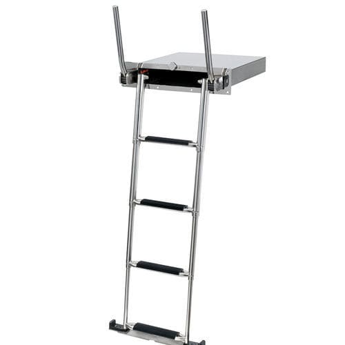 Escalera para barco - 49.569.04 - Osculati - telescópica / de embarque / de acero inoxidable