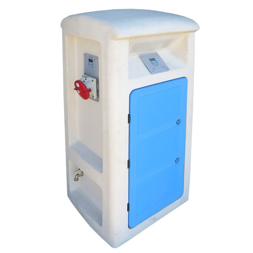 Torreta con iluminación integrada - SMART MEGA - Plus Marine - de suministro eléctrico / de suministro de agua / para pantalán