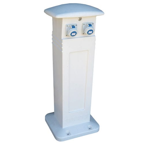 Torreta con iluminación integrada - SMART X - Plus Marine - de suministro eléctrico / de suministro de agua / para pantalán