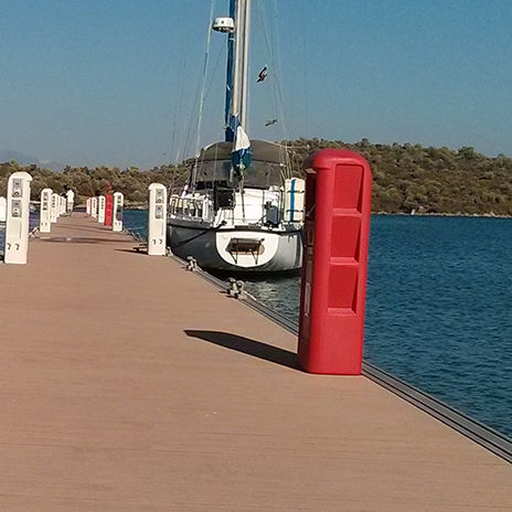 Torreta de incendio - SMART - Plus Marine - con iluminación integrada / para pantalán