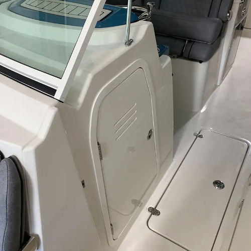 Puerta para barco - A2K-MP-CD - Pompanette - con bisagra lateral / de aluminio extruido / de fibra acrílica