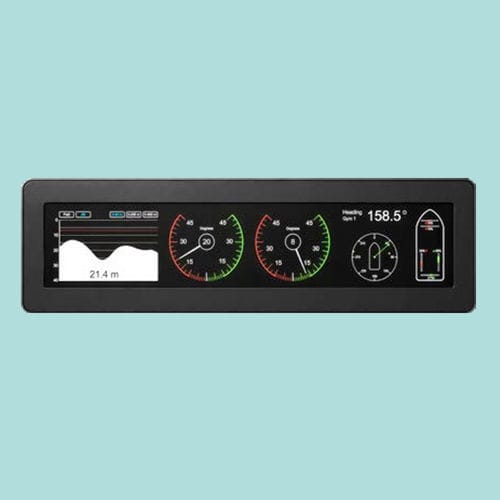 Pantalla para buque - Commander Vision 1900 - Radio Zeeland DMP - multifunción / 19" / táctil