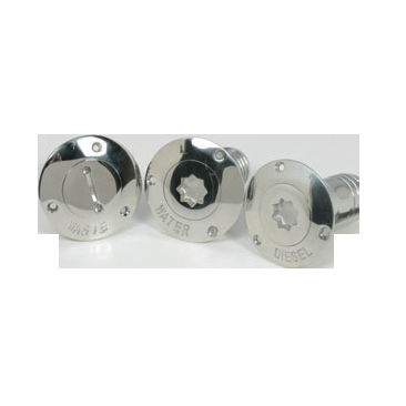 Tapón de cubierta de rosca - Waste - Hood Yacht Systems - con llave / de acero inoxidable