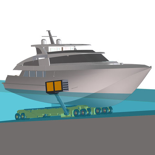 Remolque para trabajos pesados - SST160E - ROODBERG - de varada / para barco / para astillero naval