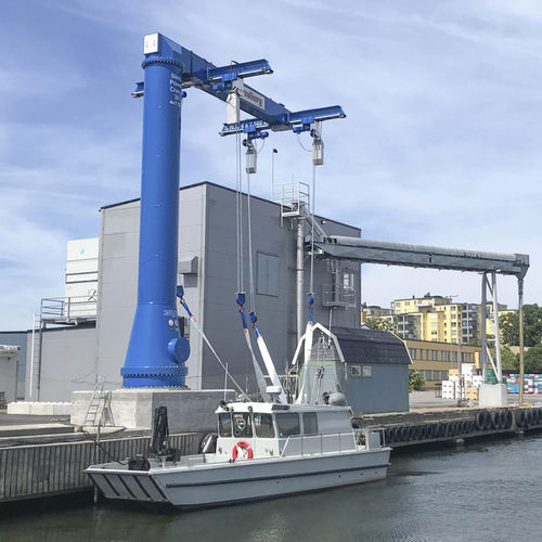 Grúa para astillero naval - SPC 40-4E - ROODBERG - para puerto deportivo / de mástil / pescante