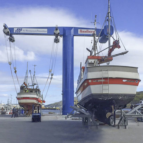 Grúa portuaria - SPC 100-4E CW - ROODBERG - para astillero naval / para puerto deportivo / para carga pesada