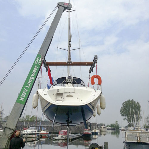 Grúa para puerto deportivo - YCR 20 - ROODBERG - para yate / de mástil / pluma giratoria