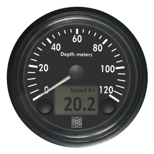 Indicador para barco - VSG12 series - San Giorgio S.E.I.N srl - de profundidad / analógico / negro