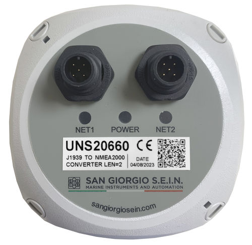 Convertidor de señal - Single Engine - San Giorgio S.E.I.N srl - analógico / NMEA / marino