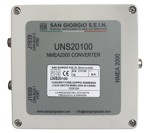 Convertidor de señal - Double Engine - San Giorgio S.E.I.N srl - analógico / NMEA
