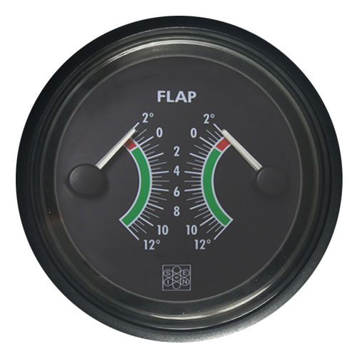 Indicador para barco - San Giorgio S.E.I.N srl - de posición del flap / analógico / negro