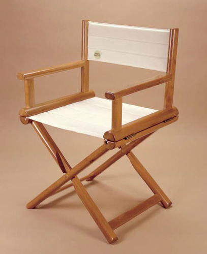 Silla tipo director de cine para barco - KARIN - Sanguineti Chiavari produzione articoli nautici s. - plegable / de teca