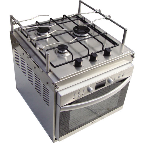 Estufa horno para barco - CUSTOM 1 - Techimpex - a gas / eléctrica / 3 quemadores