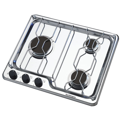 Placa de cocina a gas - SEAFARER3 - Techimpex - para barco / 3 quemadores / empotrable