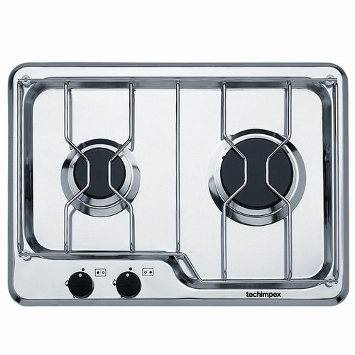 Placa de cocina a gas - SEAFARER2 - Techimpex - para barco / 2 quemadores / empotrable