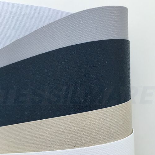 Tejido para tapicería náutica decoración exterior - BISPALMATO - Tessilmare Srl - para toldo / de poliéster / recubierto