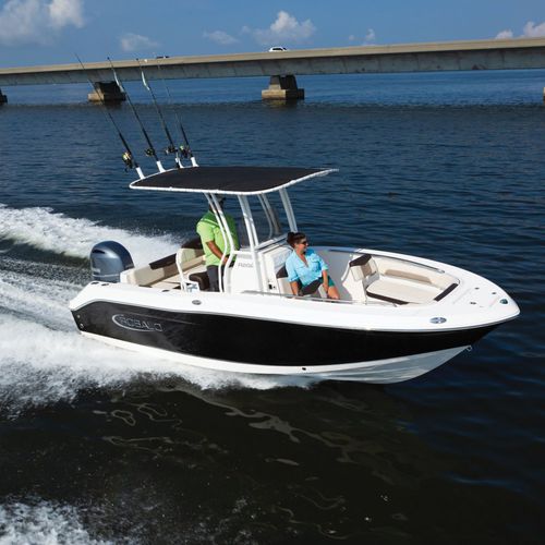 Barco open fueraborda - R202EX  - Robalo - con consola central / de pesca deportiva / 8 personas máx.