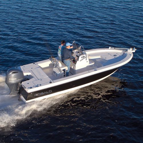 Bay boat fueraborda - 226 CAYMAN - Robalo - con consola central / de pesca deportiva / 8 personas máx.