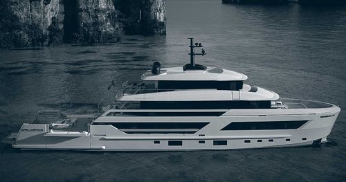 Superyate de crucero - 44X-Space - Cantieri Navali San Lorenzo - clásico / raised pilothouse / con piscina