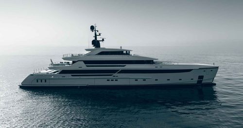 Megayate de crucero - Rose d'Or - Cantieri Navali San Lorenzo - clásico / raised pilothouse / de acero