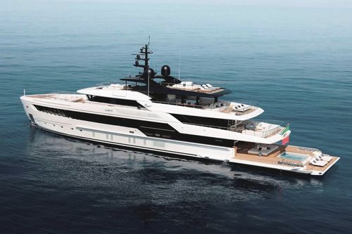 Megayate de crucero - 50 - Cantieri Navali San Lorenzo - raised pilothouse / de acero / con piscina
